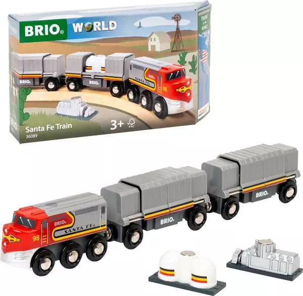 brio BRIO World Santa Fe Train - Trains of the World