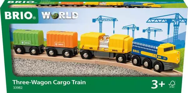Brio BRIO World Three Wagon Cargo Train