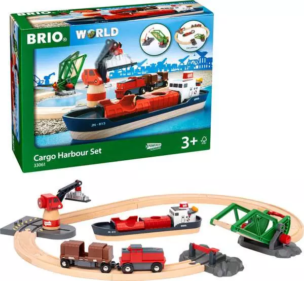 brio BRIO World Train Set Cargo Harbour Set