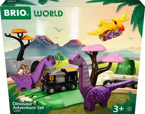 Brio BRIO World Train Set Dinosaur Adventure Set