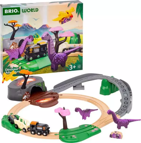 brio BRIO World Train Set Dinosaur Adventure Set