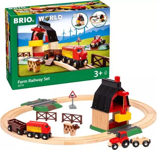 brio BRIO World Train Set Farm Railway Set