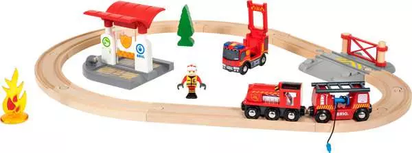 Brio BRIO World Train Set Firefighter Train Set