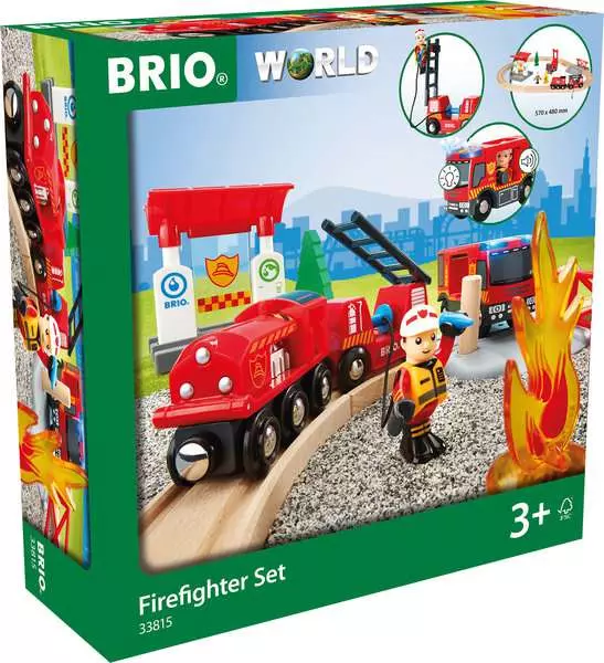 Brio BRIO World Train Set Firefighter Train Set