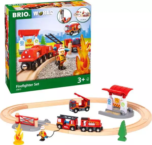 brio BRIO World Train Set Firefighter Train Set