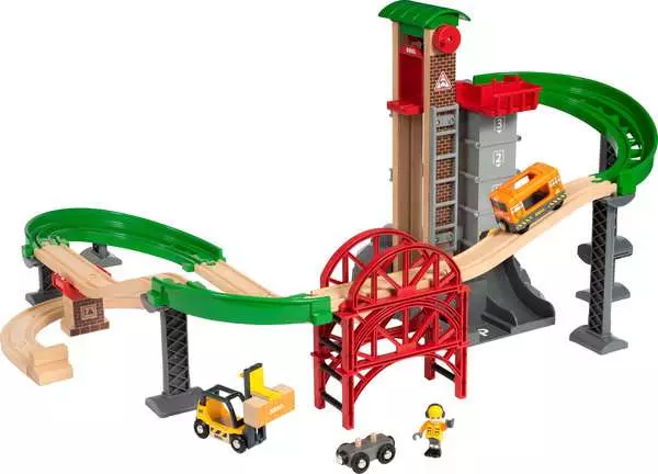 Brio BRIO World Train Set Lift & Load Warehouse Set