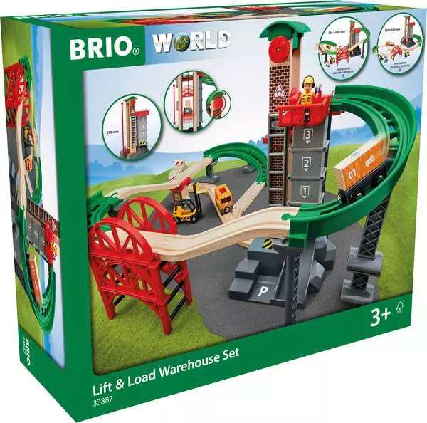 Brio BRIO World Train Set Lift & Load Warehouse Set
