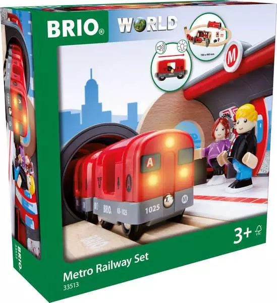 Brio BRIO World Train Set Metro Railway Set