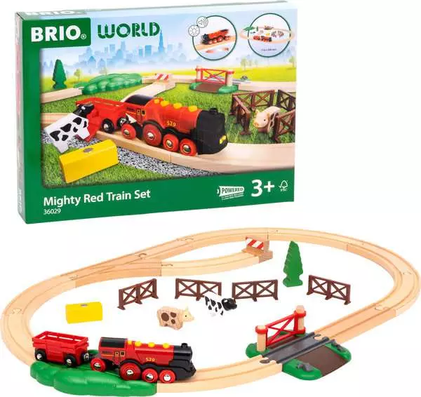 Brio BRIO World Train Set Mighty Red Train Set