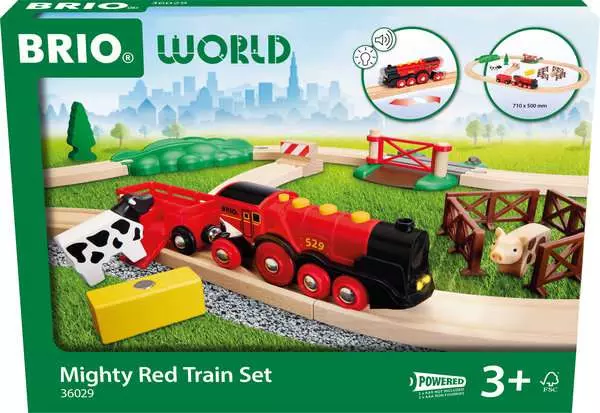 Brio BRIO World Train Set Mighty Red Train Set