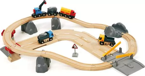 Brio BRIO World Train Set Rail & Road Loading Set