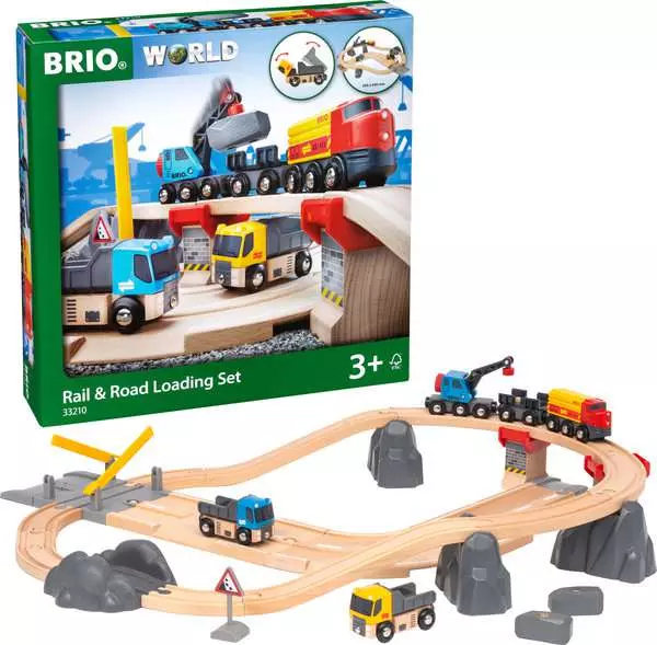 brio BRIO World Train Set Rail & Road Loading Set