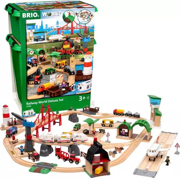 brio BRIO World Train Set Railway World Deluxe Set