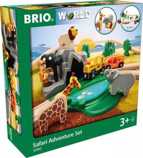 Brio BRIO World Train Set Safari Adventure Set