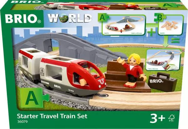 Brio BRIO World Train Set Starter Travel Train Set