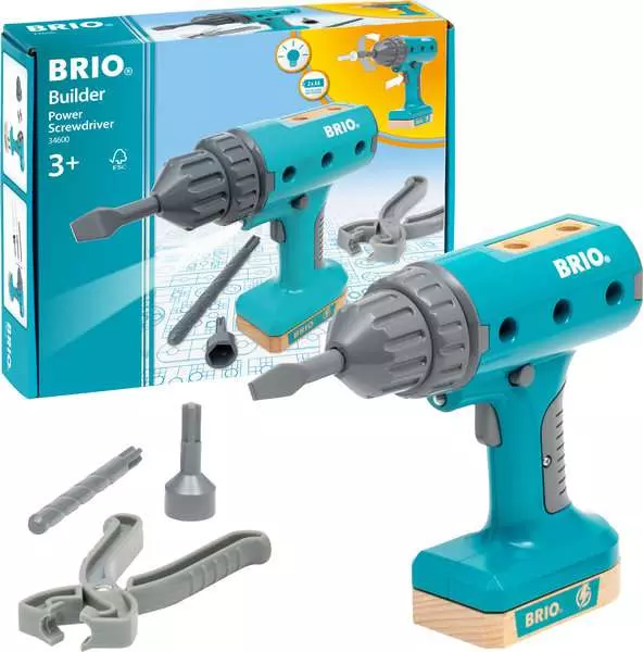 Brio BRIO Builder Power Screwdriver - Construction Toy For Kids 3 Years Up