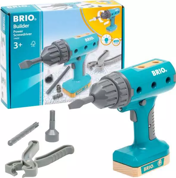 brio BRIO Builder Power Screwdriver - Construction toy for kids 3 years up