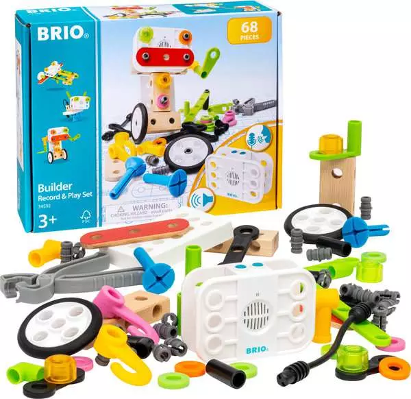 Brio BRIO Builder Record & Play Set - Construction Toy For Kids 3 Years Up
