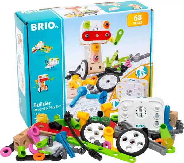 Brio BRIO Builder Record & Play Set - Construction Toy For Kids 3 Years Up