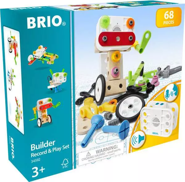 Brio BRIO Builder Record & Play Set - Construction Toy For Kids 3 Years Up