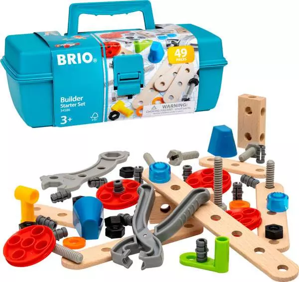 brio BRIO Builder Starter Set - Construction toy for kids 3 years up