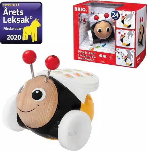 Brio BRIO Code & Go Bumblebee - Wooden Toy For Toddlers 24 Months Up