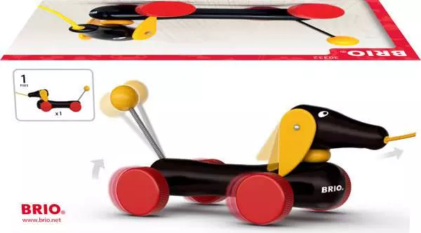 Brio BRIO Dachshund - Wooden Toy For Toddlers 9 Months Up