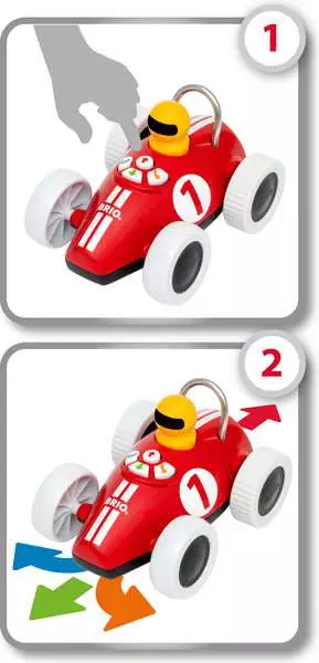 Brio BRIO Play & Learn Action Racer - Wooden Toy For Toddlers 18 Months Up