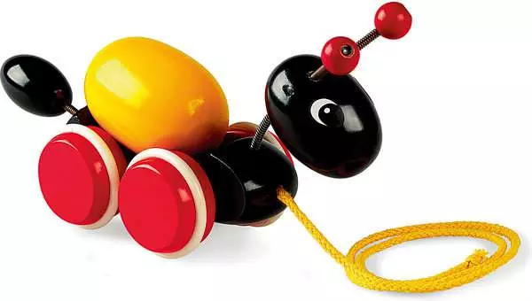 brio BRIO Pull-along Ant - Wooden toy for toddlers 12 months up