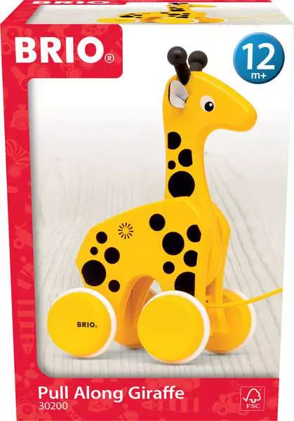 Brio BRIO Pull-along Giraffe - Wooden Toy For Toddlers 12 Months Up