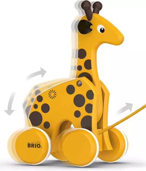 Brio BRIO Pull-along Giraffe - Wooden Toy For Toddlers 12 Months Up