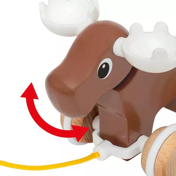Brio BRIO Pull-along Moose - Wooden Toy For Toddlers 12 Months Up