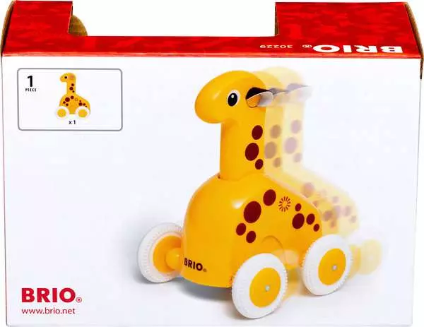 Brio BRIO Push & Go Giraffe - Wooden Toy For Toddlers 12 Months Up