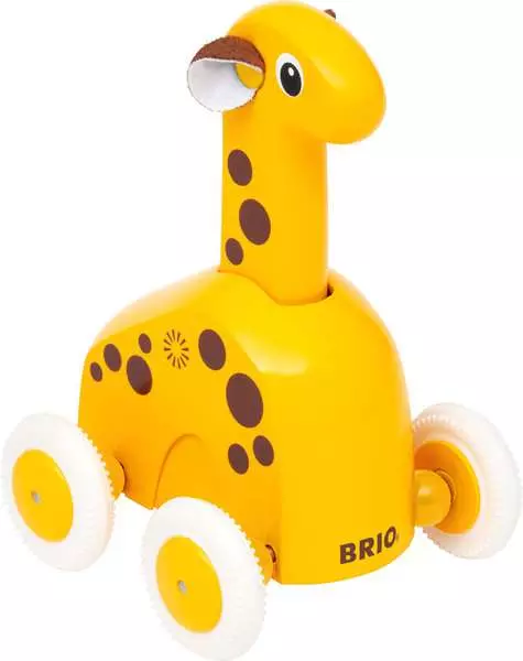 brio BRIO Push & Go Giraffe - Wooden toy for toddlers 12 months up
