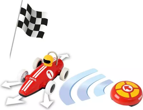 Brio BRIO Remote Control Race Car - Wooden Toy For Toddlers 24 Months Up