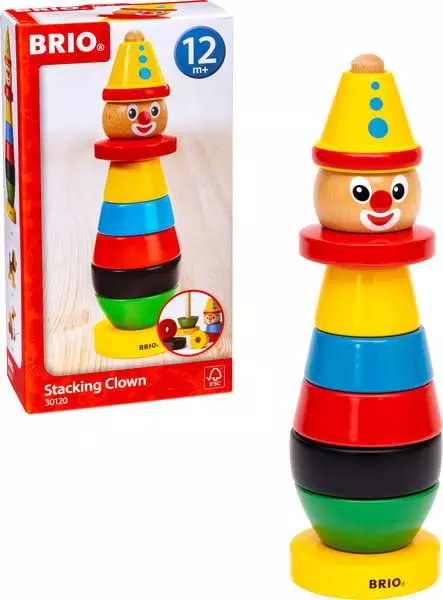 Brio BRIO Stacking Clown - Wooden Toy For Toddlers 12 Months Up