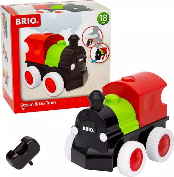 brio BRIO Steam & Go Train - Wooden toy for toddlers 18 months up