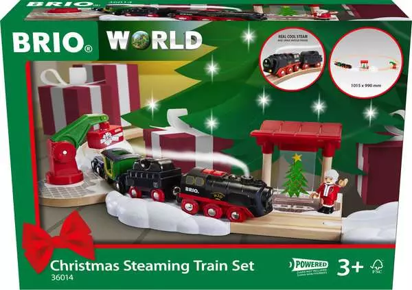 Brio BRIO World Train Set Christmas Steaming Train Set