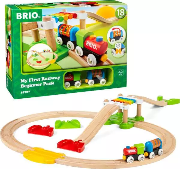 brio BRIO World Train Set My First Railway Beginner Pack