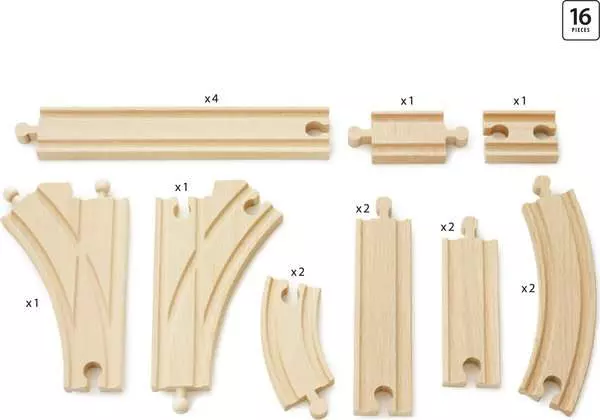 Brio BRIO World Train Tracks Expansion Pack Intermediate