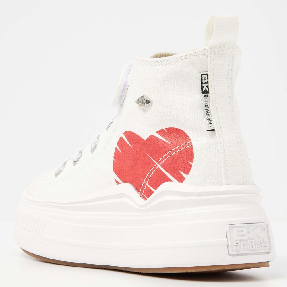 British Knights KAYA FLOW MID Kids WHITE