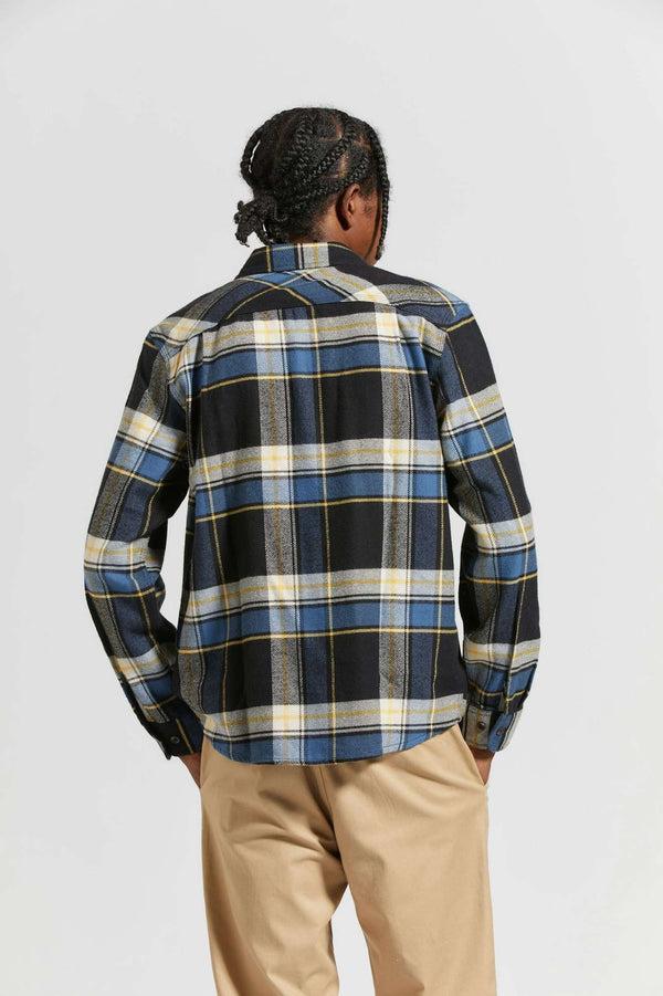 Brixton Bowery Flannel Joe Blue Plaid