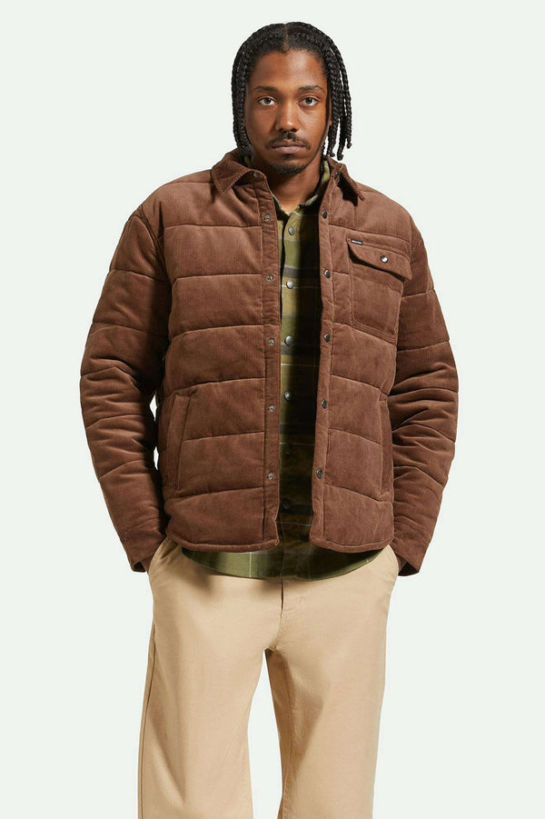 Brixton Cass Jacket Pinecone Brown Cord