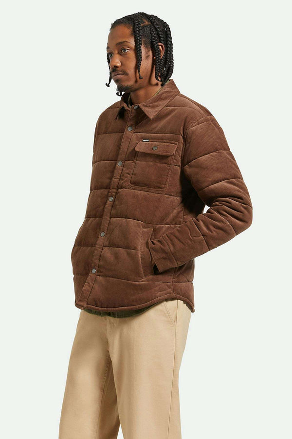 Brixton Cass Jacket Pinecone Brown Cord
