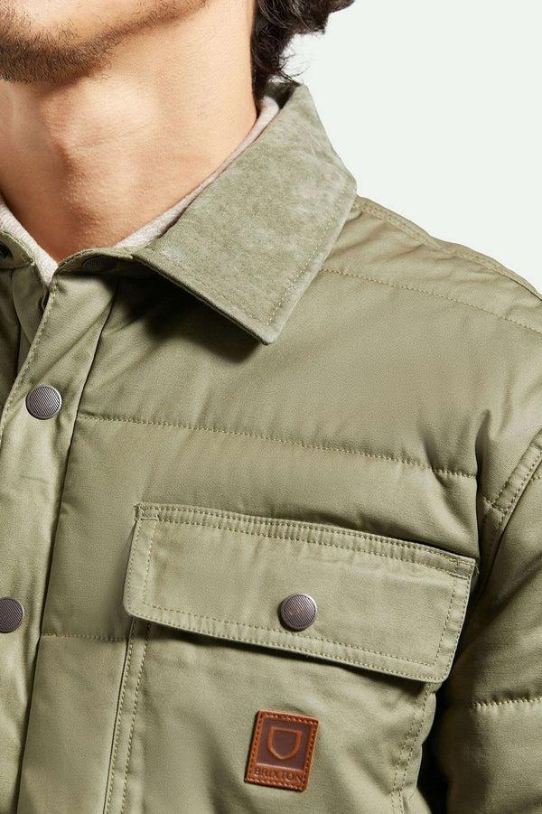 Brixton Cass Waxed Canvas Jacket Olive Surplus