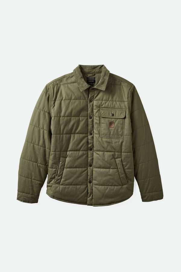 brixton Cass Waxed Canvas Jacket Olive Surplus