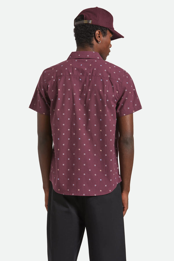 Brixton Charter Print Shirt Port/Micro Geo