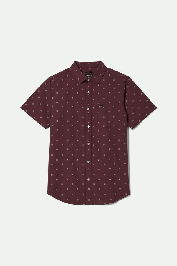 brixton Charter Print Shirt Port/Micro Geo