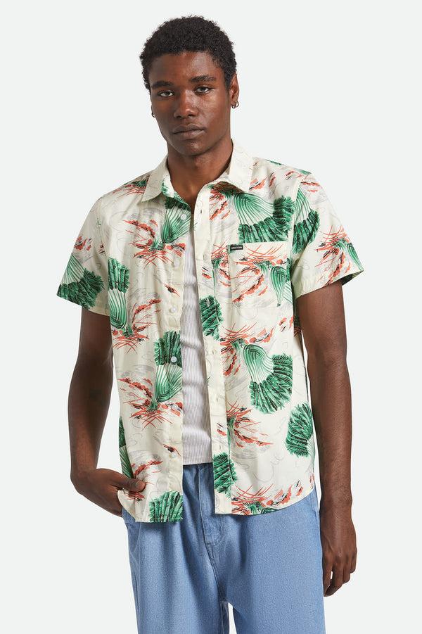 Brixton Charter Print Shirt Vintage Palm Print
