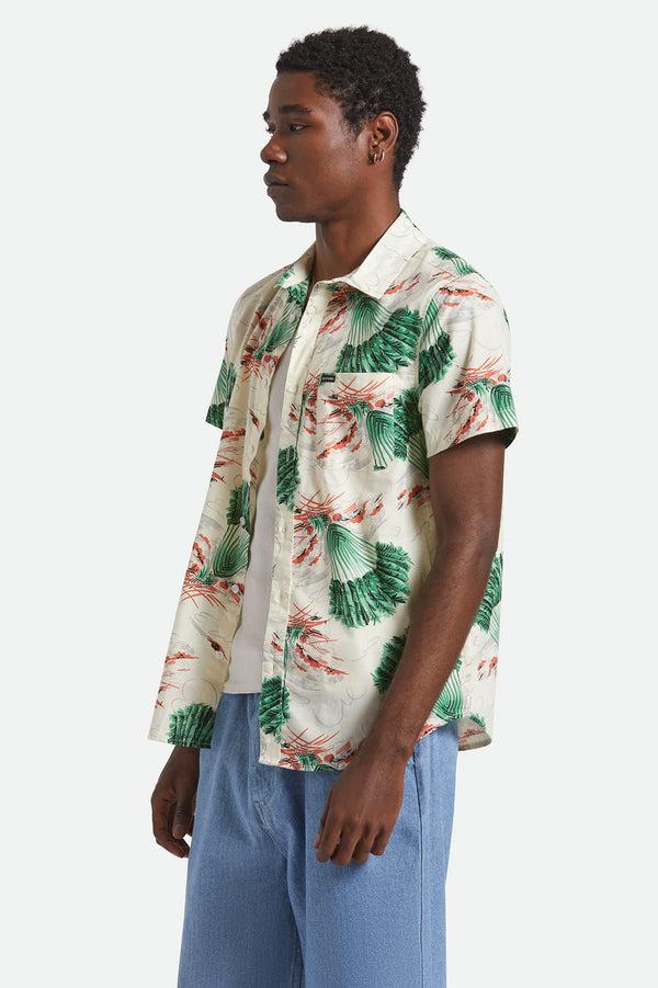 Brixton Charter Print Shirt Vintage Palm Print